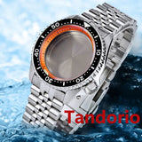 41mm skx Watch Case 20ATM Waterproof Diver fit NH34 NH35A NH36A SSK001 Sapphire Glass Mens Automatic Movement Ceramic Bezel