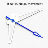 ETA Hands Silver/Blue Watch Hands Fit NH35 NH36 PT5000 ETA2836 2824 DG2813 3804 Miyota8215 8205 821A Movement Watch Accessories