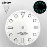 151 type of dials Submariner 28.5mm dial with calendar window suitable for NH35 movement luminous dial can support DIY dial customization name/logo