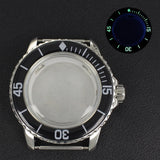 45mm Fifty Fathom Watch Case 316L Stainless Steel Waterproof For NH35 NH36 NH38 Movement Mineral