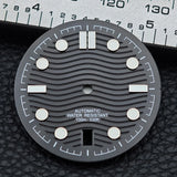 31.7mm seamaster Watch Dial For 300 Series NH35 NH36 Movement 6 O‘clock Date C3 Green Luminous Mechanical Watch Parts