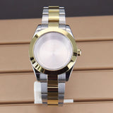 Explorer Watch Case 36mm/39mm Silver Rose Gold yellow Gold Two tone Sapphire 316L stainless Steel For Nh35 Nh36 NH34 NH38 Nh70 Miyota 8215 8285Movement