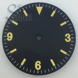 Explore watch dial 29mm dial with 369 digital stripe indices is suitable for the NH35 NH36 Miyota8215 821A ETA28242836 PT5000 DG2813 movement parts