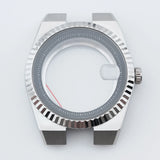 40mm Land-Dweller Watch Case silver sapphire NH34 NH35 NH36 NH38  NH72 ETA 2836 Miyota8215 10Bar