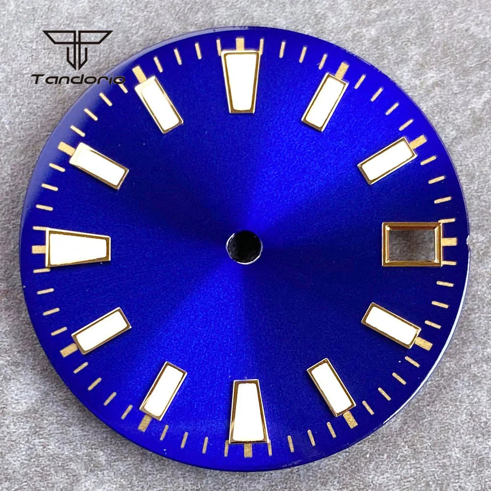 29mm NH35 Automatic Watch Dial Face Sunburst Date Window Hands Set Fit NH35 NH36 NH38 Movement Men's Wristwatch Accessories Part