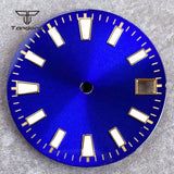 29mm NH35 Automatic Watch Dial Face Sunburst Date Window Hands Set Fit NH35 NH36 NH38 Movement Men's Wristwatch Accessories Part