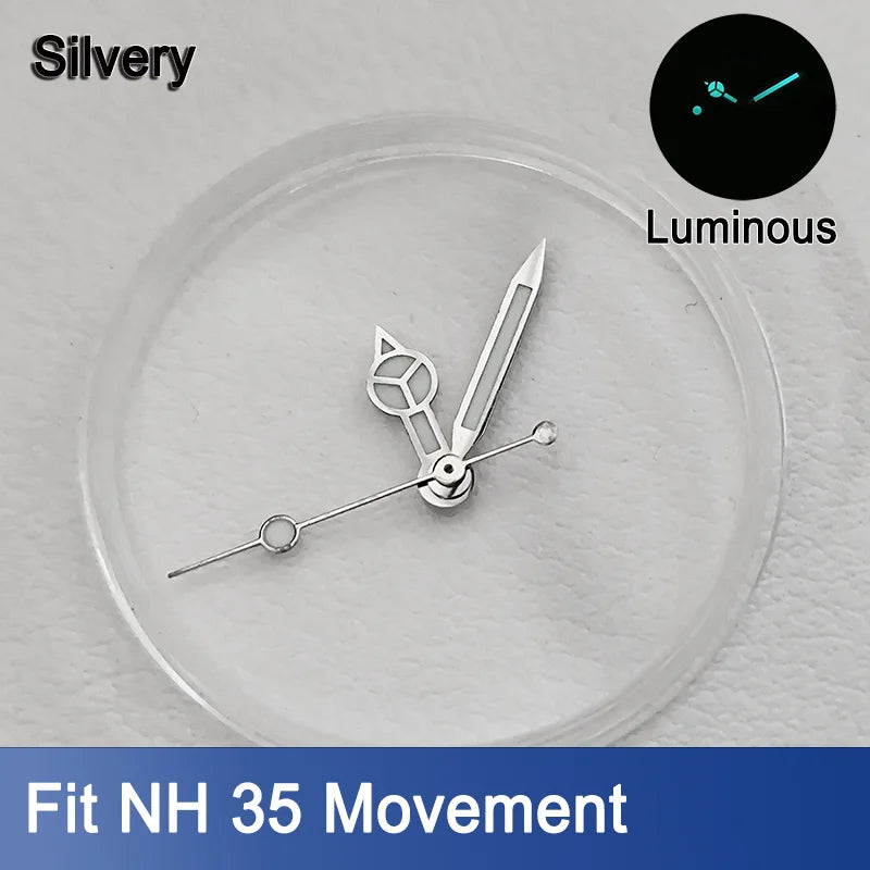 Explorer Watch Dial 28.5mm Smooth Dials Fit For NH35 Movement Explorer 3-6-9 design Wristwatches Dial Accessory Parts Replacement Green Luminous