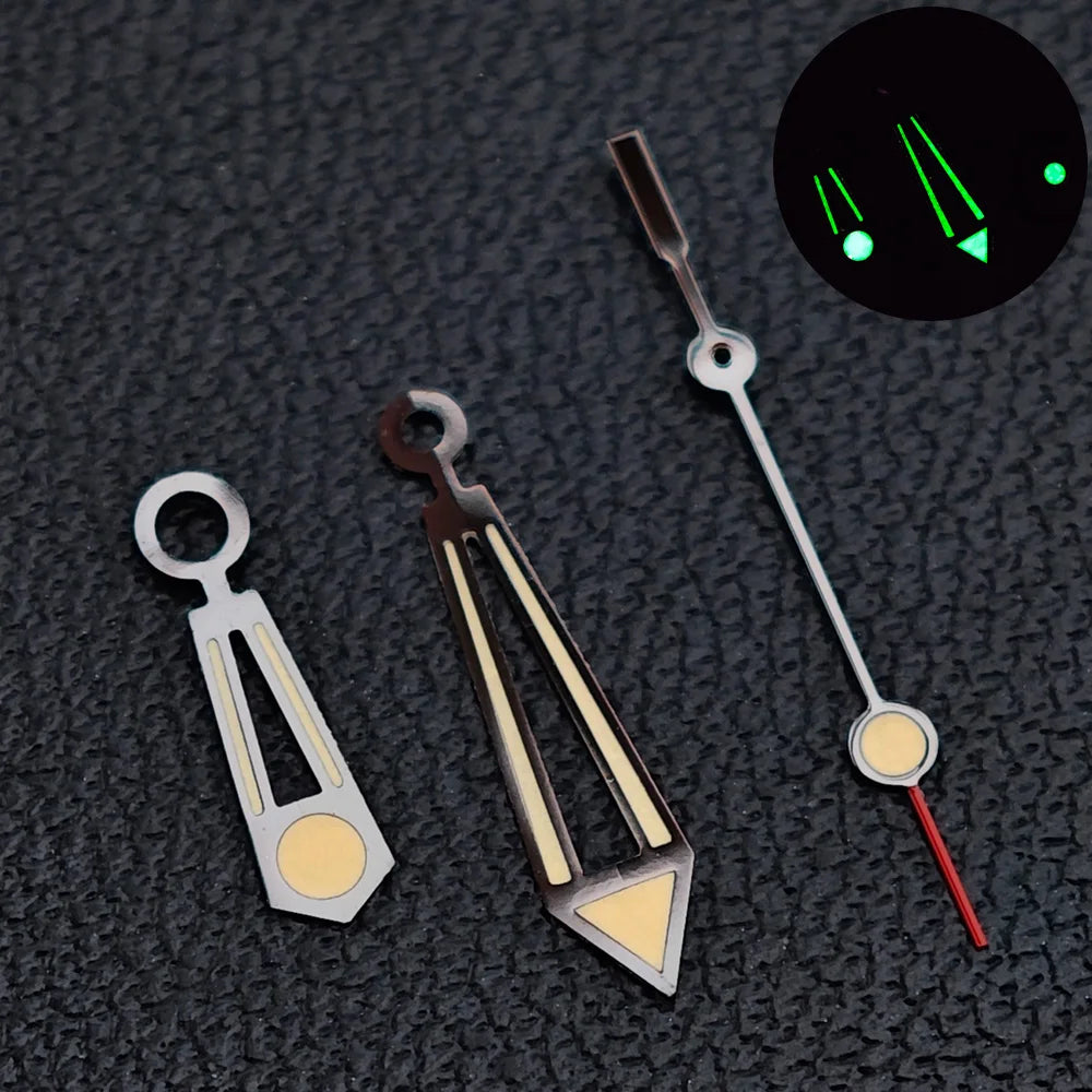 31.7mm seamaster Watch Dial For 300 Series NH35 NH36 Movement 6 O‘clock Date C3 Green Luminous Mechanical Watch Parts