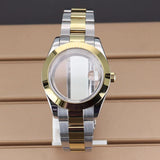 Explorer Watch Case 36mm/39mm Silver Rose Gold yellow Gold Two tone Sapphire 316L stainless Steel For Nh35 Nh36 NH34 NH38 Nh70 Miyota 8215 8285Movement