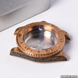 40mm High QUALITY Real Bronze Case  Copper Water Ghost Case 28.5mm Dial Sapphire Mirror Suitable for NH35/36 Movement
