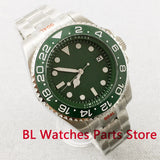 Green 43mm Deep Sea Watch Case Ceramic Insert Sapphire Glass NH35 Miyota 8215 PT5000 ETA2824 10ATM
