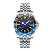 Quartz GMT Watch Custom Logo 40mm Swiss Ronda 515-24 Movt 10Bar Sapphire