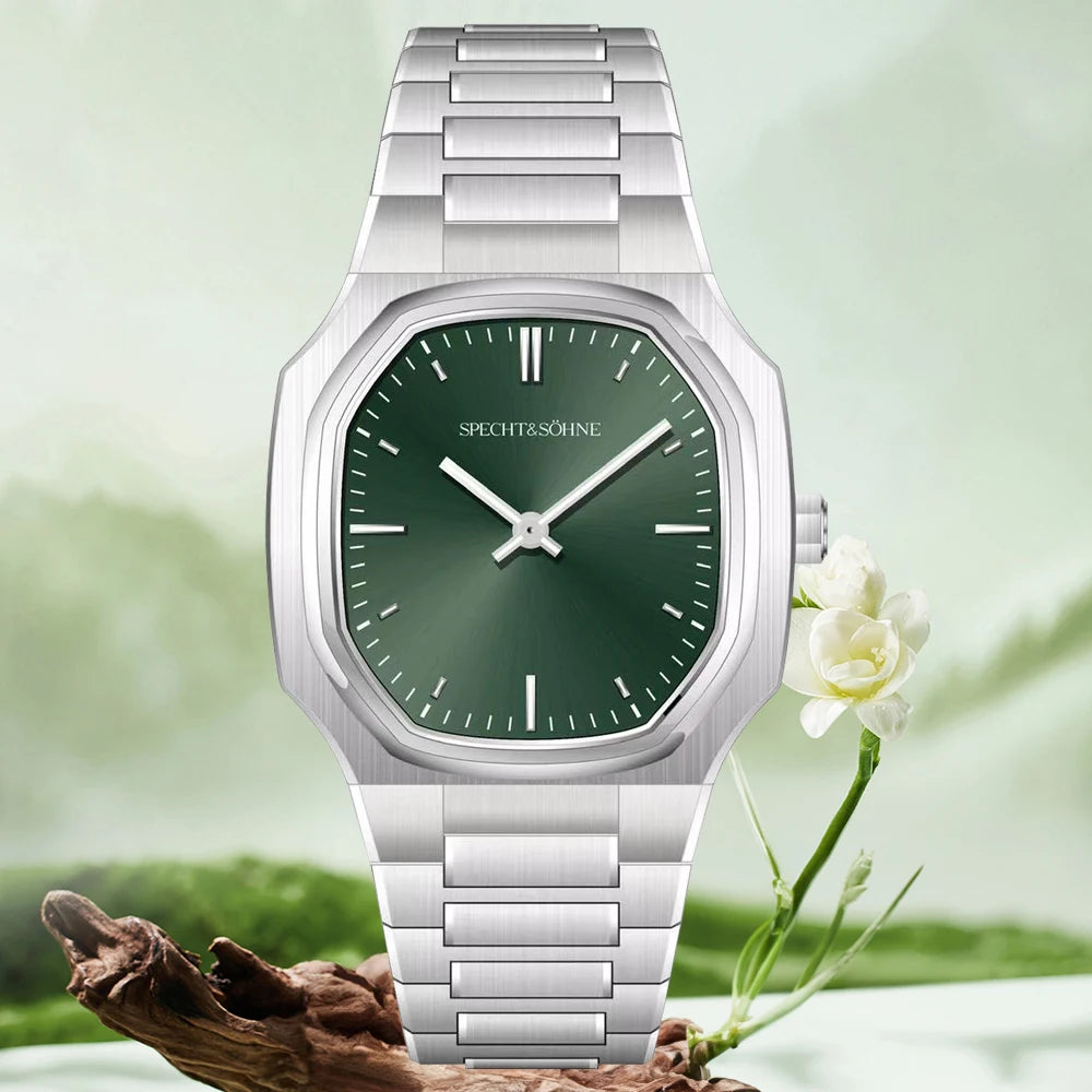 Quartz Octagon Watch Specht & Söhne SP0017N 37MM Square 50M Waterproof Sapphire Super Thin watch