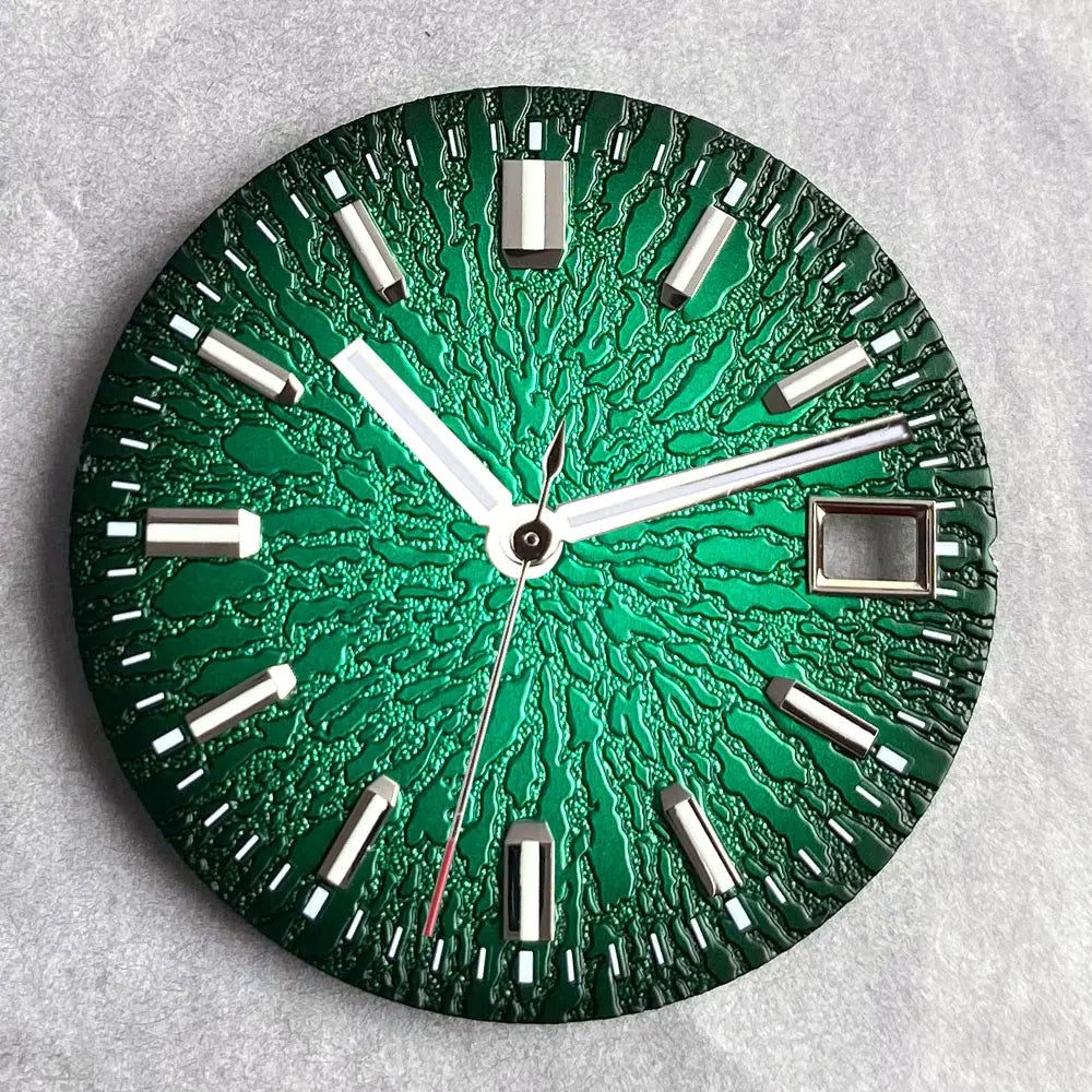 29mm Glossy Texture watch dial Luminous Fit NH35 NH36 Automatic Movement For Diving Men Watch Parts Accessories