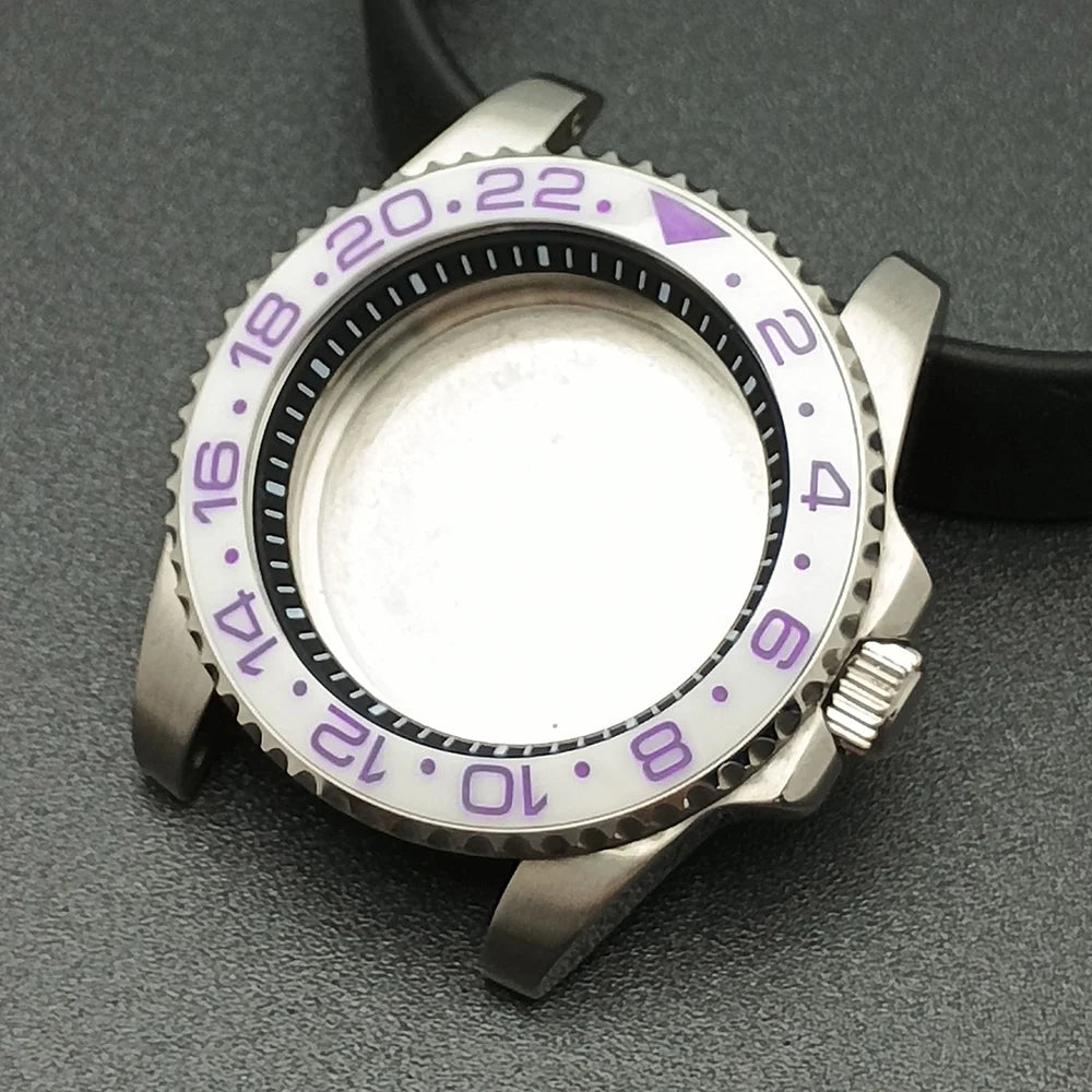 40.5mm Submariner Case GMT with Chapter Ring for NH34 NH35 NH36 Movement Sapphire 10ATM