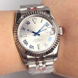 Rome DateJust Watch Tandorio TD136R 36mm 39mm Roman Numbers NH35 Automatic Sapphire 200M Waterproof  Luminous