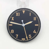 Retro 28.5MM Watch Dial with Green Luminous half rome number for NH35/NH36/2824/8215 Movement Watches Hands