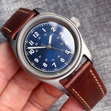 39mm Titanium  Pilot Watch Tandorio TD143B NH35A PT5000 Automatic Sapphire 20ATM  63.7g Vintage