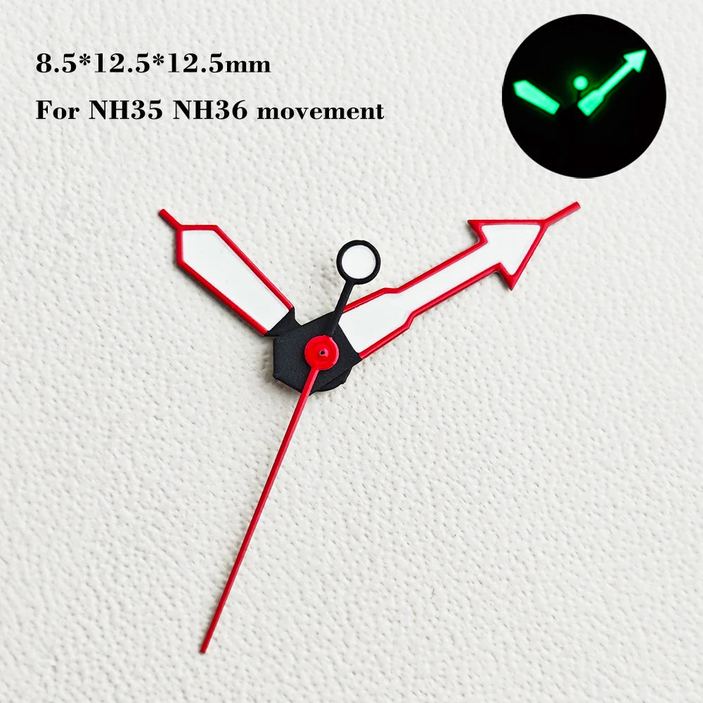 28.5mm SKX007 watch dial NH34 NH35 NH36 automatic SRP Green Luminous Custom logo