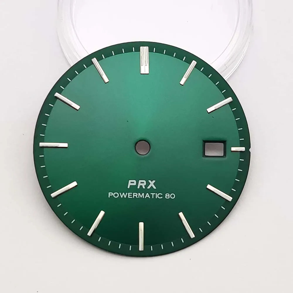 31.8mm Watch Dial No Logo Waffle Texture Thin Markers Watch Dial Mod Fit For PRX AP Seiko NH35/36 Movement Case Parts Hands Accessories