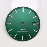 31.8mm Watch Dial No Logo Waffle Texture Thin Markers Watch Dial Mod Fit For PRX AP Seiko NH35/36 Movement Case Parts Hands Accessories