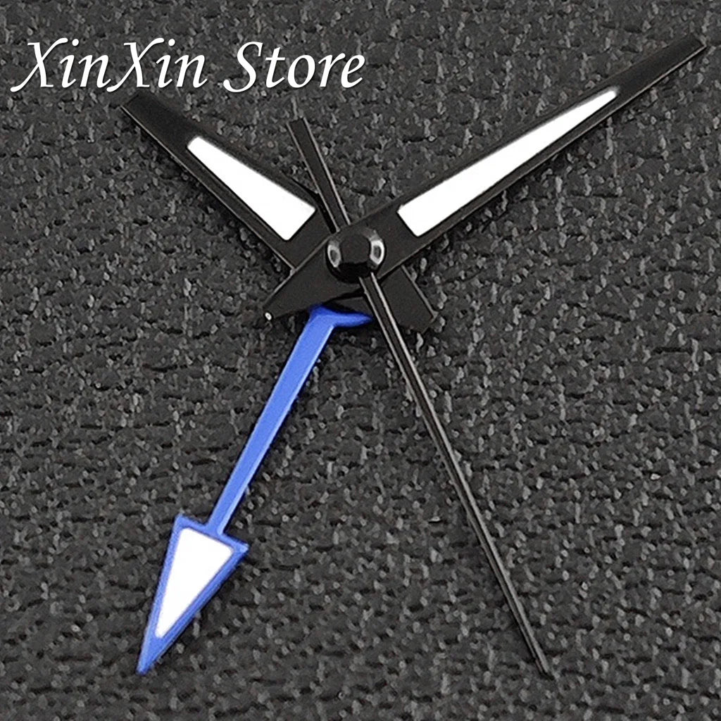 GS 4 Pointers NH34A GMT Watch Hands C3 Green Luminous Watch Needles for NH34 NH35 NH36 NH38 Movement