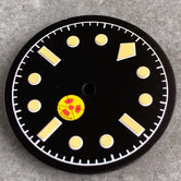 Non-Radiation fifty FATHOMS Watch Dial Parts 29mm for NH35 PT5000 Green Luminous Case Parts Sterile Nologo Hand Set for Dive Watch
