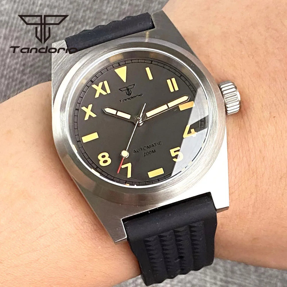 Tandorio TD108B California Dial 38mm 20Bar NH35A PT5000 Movement AR Sapphire Dress Unimatic U2