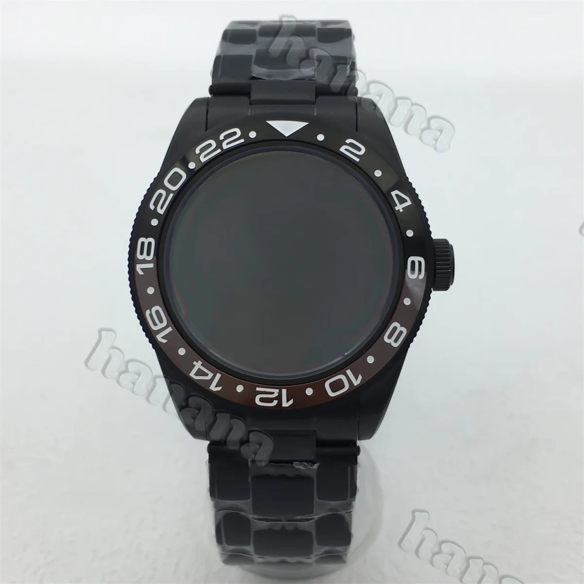 PVD Black Watch Case BB58 39MM domed sapphire stainless steel case for NH34 NH35 NH36 ETA2824 PT5000movement 20ATM