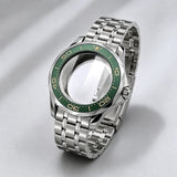 NEW 42mm Seamaster Case with 38mm bezel for NH34/35 NH36 movement Sapphire 10ATM Stainless steel watch box dual crown
