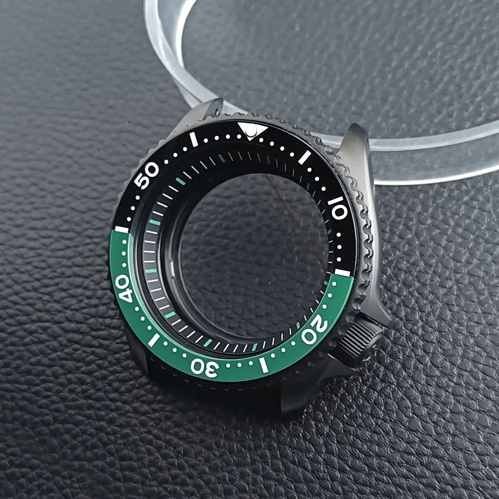 Black SKX007 Case PVD 42mm Sapphire NH35 Mod Case Nh36