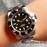 Black Submariner Tandorio TD265K Japan NH35 Mechanical 40mm Dive Watch 200M Waterproof Lume Sapphire