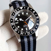 Tandorio TD218B NH34 GMT Watch 38mm Bubble Sapphire 20ATM 120 Click Submariner