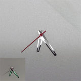 Green Luminous Watch Hands with Red/blue Second Needle for Men's Watch Replacement Accessories Fit NH35/NH36/4R Movement