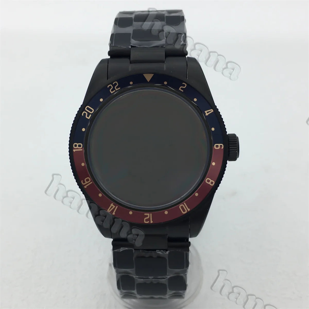PVD Black Watch Case BB58 39MM domed sapphire stainless steel case for NH34 NH35 NH36 ETA2824 PT5000movement 20ATM