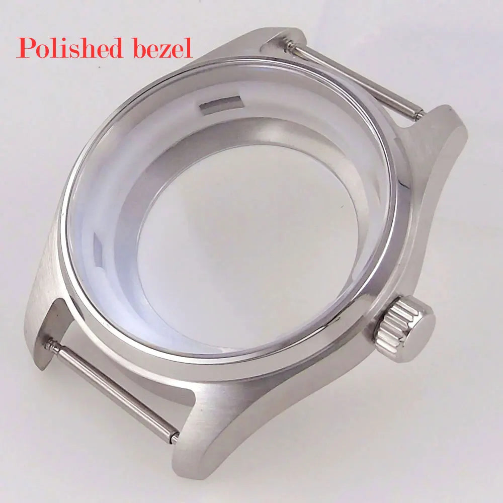 36mm/39mm Pilot Collection Watch Case Sapphire Glass 200m Waterproof Glass Back For NH35 NH36 ETA2824 PT5000 Movement