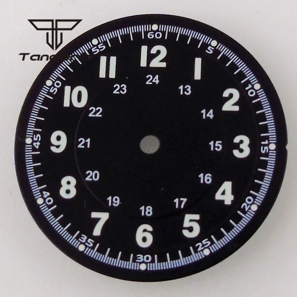 36mm Titanium Watch Case+29mm Dial+Hands Pilot Wristwatch Parts Fit NH35 NH36 ETA2824/2836 PT5000 ST2130 Miyota8215 8205 821A