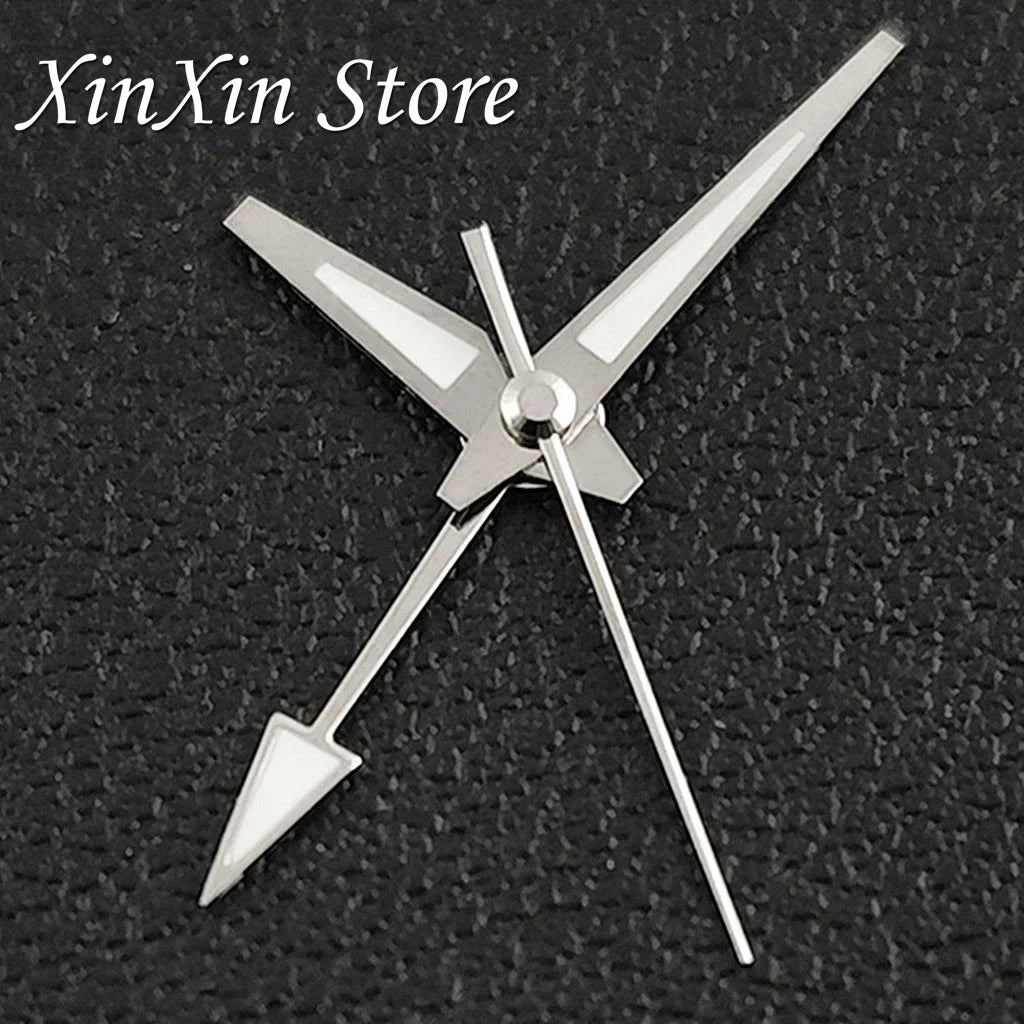 GS 4 Pointers NH34A GMT Watch Hands C3 Green Luminous Watch Needles for NH34 NH35 NH36 NH38 Movement