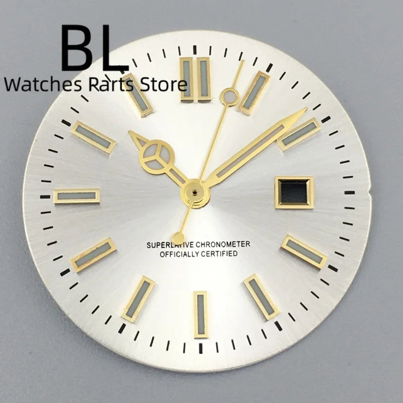 24.5MM Dial for women's watch Sunburst NH05 Watch Dial Gold Rose Sticks Number Women's Mechanical Watch Modified Parts Fit 31mm NH05 NH06 Watch