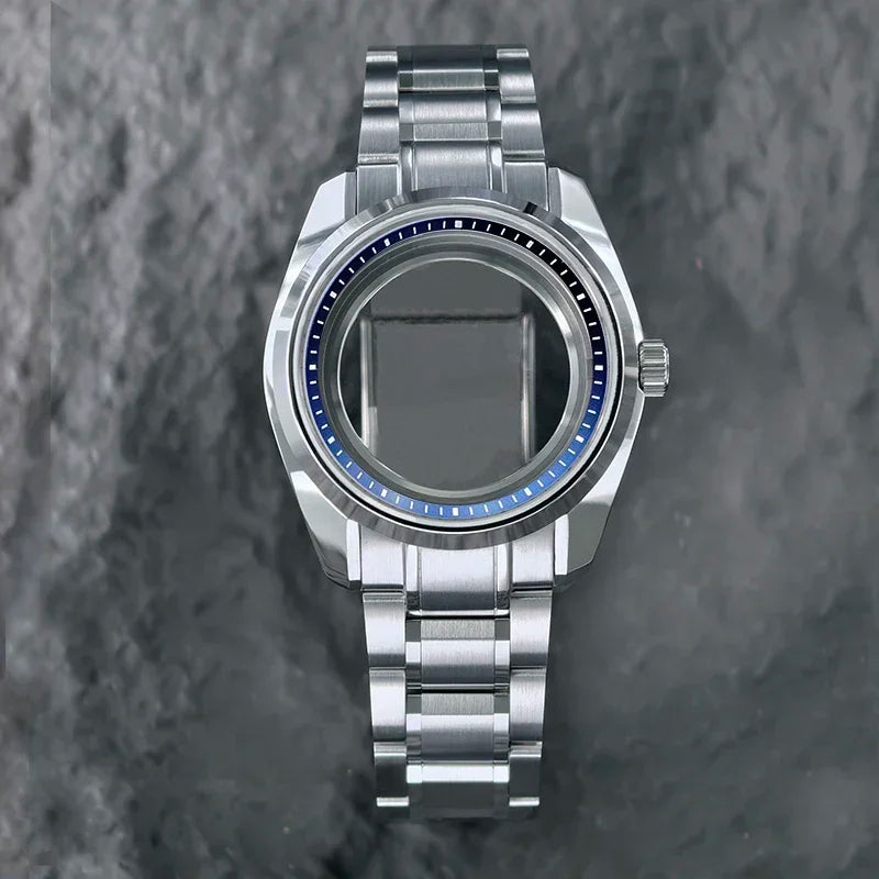 Premium 40mm 44GS Design Case Fit 32.5mm Dial Sapphire Crystal Chapter Ring Matches High Quality Automatic Luxury GMT NH35 NH34