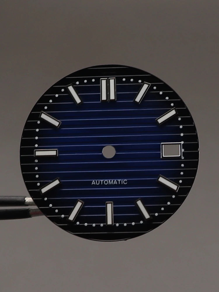 30mm 9015 Dial C3 Green Luminous Watch Faces For Modified Nautilus Miyota 9015 Movement Watch Replacement Accessories Repair Tool