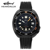 Black PVD 6105 Diver Watch Heimdallr Turtle 44mm Japan NH35 Automatic 200M Waterproof Ceramic Bezel Captain Willard