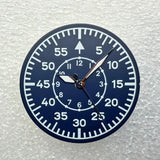 28.5mm pilot Dial Green Luminescence Suitable for NH35/NH36 Movement Installation, Pilot Mechanical Watch Modification Accessories