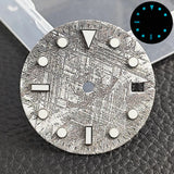 28.5mm blue lume NH35 NH34 Dial Single Calendar Submariner style with Hands Watches accessory