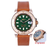 HEIMDALLR Bronze Diver Watch HMCR21 NH36 Automatic Sapphire BGW-9 Lume 44MM Yachmaster 30Bar