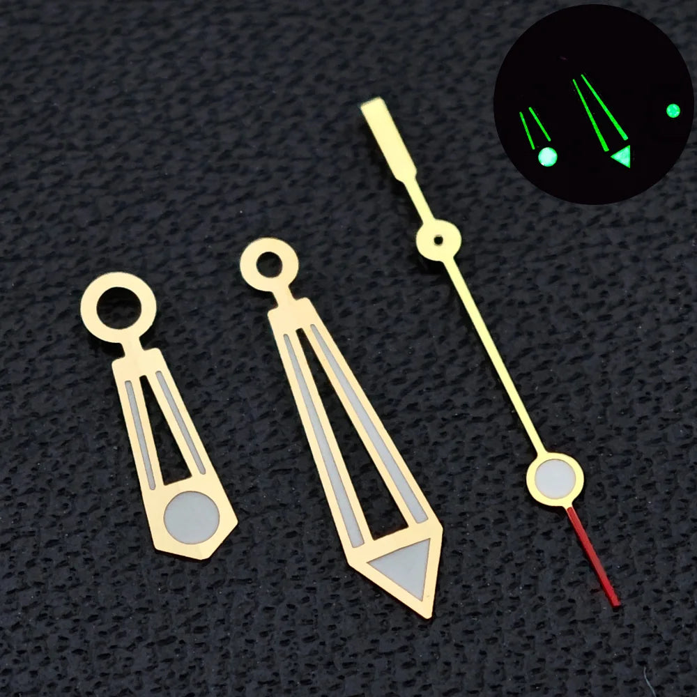 31.7mm seamaster Watch Dial For 300 Series NH35 NH36 Movement 6 O‘clock Date C3 Green Luminous Mechanical Watch Parts