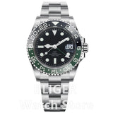 40mm Quartz GMT Submariner Ronda 515 24H Movement Ceramic Sapphire Glass 10Bar Waterproof C3 luminous
