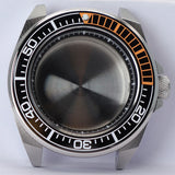 43.8mm Modified Samurai Watch Case Sapphire  For NH35 NH36 NH38 4R36 Movements 100M Waterproof