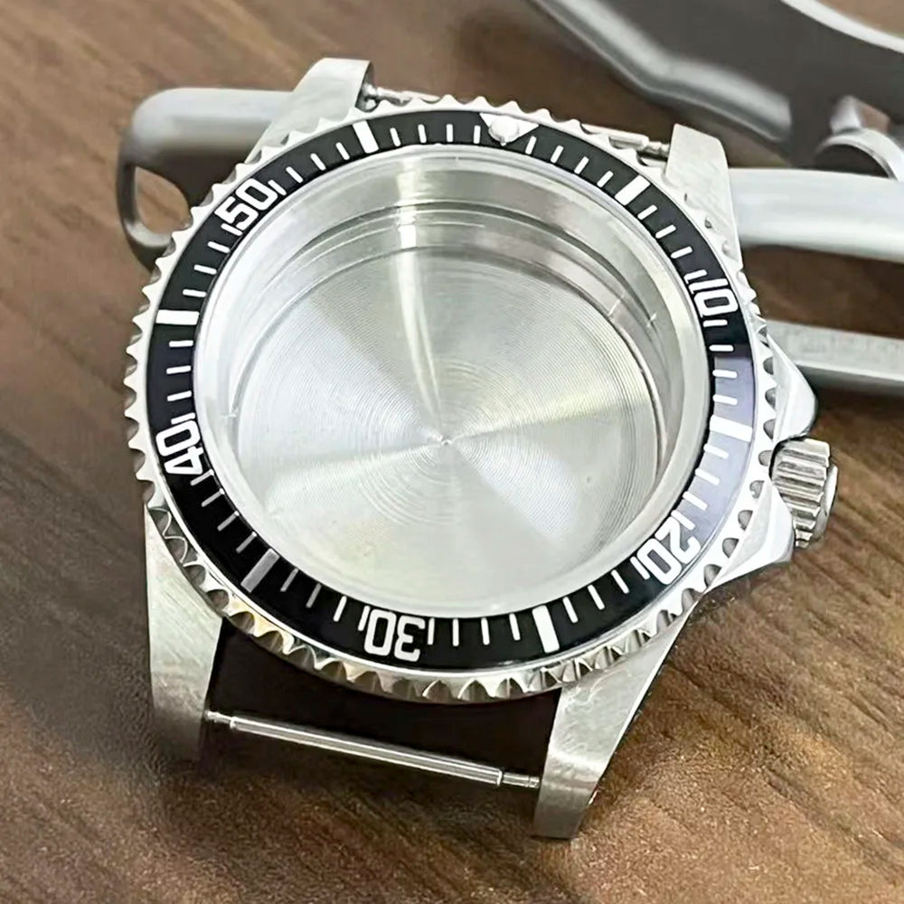 Retro Diver case 39mm,10bar waterproof stainless steel sapphire crystal case, suitable for NH34, NH35, NH36 mechanical movement accessories