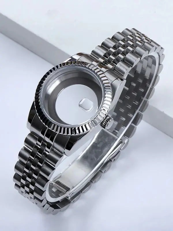 31mm Case For NH05 Movement Watch Accessories Fit 24.5mm Dial Watch Case Stainless Steel Women Automatic Watch  Sapphire Glass